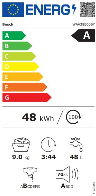 Пералня Bosch WAV28E00BY, Washing machine 9kg, HomeProfessional, A, 1400rpm, 49/70dB(A), i-DOS, 4D Wash, AntiStain Plus 16, TFT Display, AquaStop, Interior light, waveDrum 65l, chrome blackgrey door