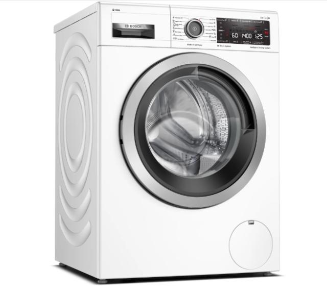 Пералня Bosch WAV28K01BY, SER8 Washing machine 9kg, A, 1400rpm, 49/70dB(A), i-DOS, 4D Wash, AquaStop, Interior light, waveDrum 65l, Alu-Look white grey door