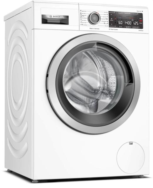 Пералня Bosch WAV28M00BY, SER8 Washing machine 9kg, A, 1400rpm, 49/70dB(A), 4D Wash, AntiStain 4, AquaStop, Interior light, waveDrum 65l, chrome black-grey grey door