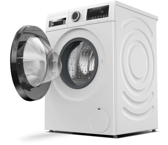 Пералня Bosch WGG14201BY, SER6 Washing machine 9kg, A, 1200rpm, 50/70dB(A), Aquastop, waveDrum, AntiStain 4, black-blackgrey door
