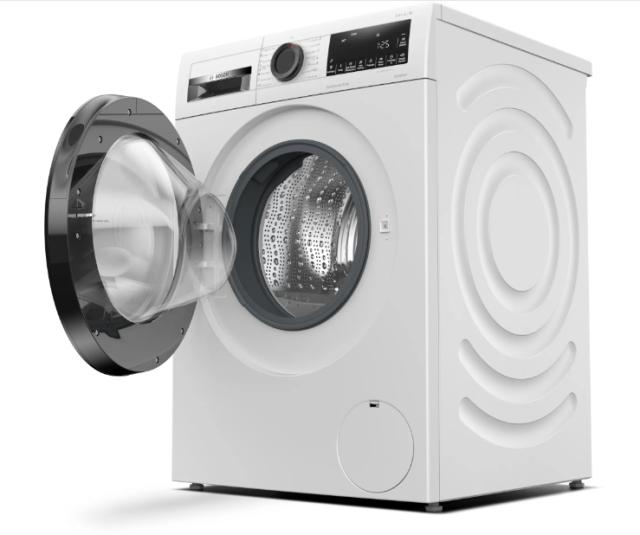 Пералня Bosch WGG24200BY, SER6 Washing machine 9kg, A, 1200rpm, 51/71dB(A), waveDrum, AntiStain 4, black-blackgrey door