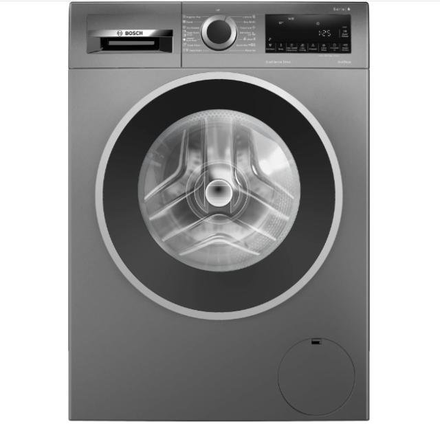 Пералня Bosch WGG2440REU, SER6 Washing machine 9kg, A, 1400rpm, 51/71dB(A), AntiStain 4, waveDrum, silver-black grey door, Cast iron grey