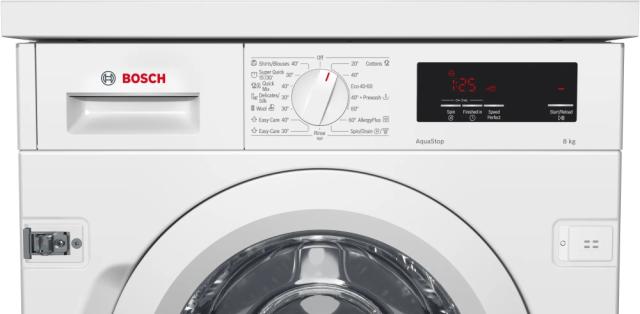 Пералня Bosch WIW24342EU, SER6 Built-in washing machine 8kg, C, 1200rpm, 41/66dB(A), display, Aquastop, waveDrum 55l