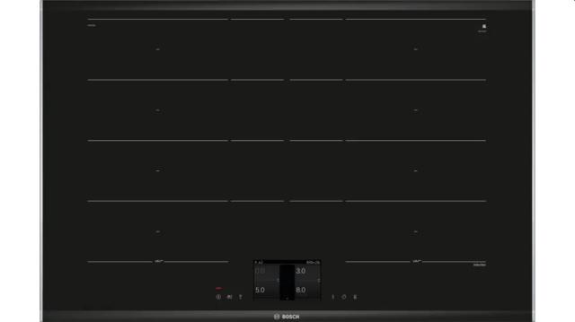 Готварски плот Bosch PXY875KV1E, SER8 Induction hob, 80 cm, 2 extended FlexInduction zones, FullTouch TFT display, Home Connect, PerfectFry, black