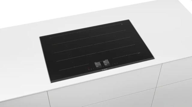 Готварски плот Bosch PXY875KV1E, SER8 Induction hob, 80 cm, 2 extended FlexInduction zones, FullTouch TFT display, Home Connect, PerfectFry, black