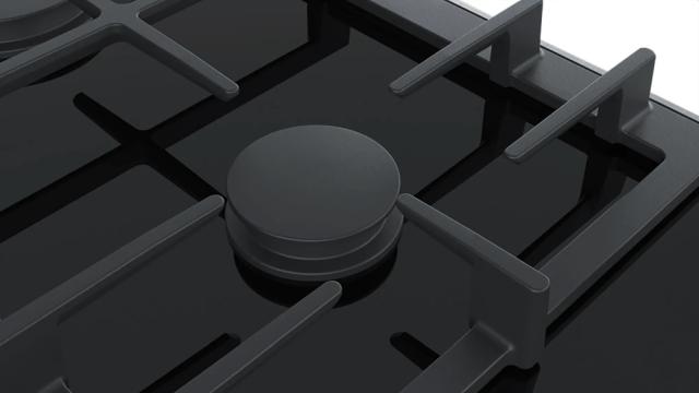 Готварски плот Bosch PRB3A6B70, Gas domino, 30 cm Glass ceramic, FlameSelect, Black