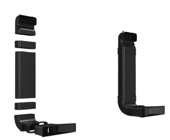 Аксесоар Bosch HEZ9VDKR1, Recirculation accessory kit, partly ducted, for worktop depths of 60 cm (or larger)