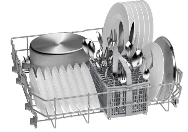 Съдомиялна Bosch SMV2ITX22E, SER2 Dishwasher fully integrated, E, Polinox, 10,5l, 12ps, 5p/5o, 48dB(C), display, SpeedPerfect, Height Adjustable Top Basket, HC