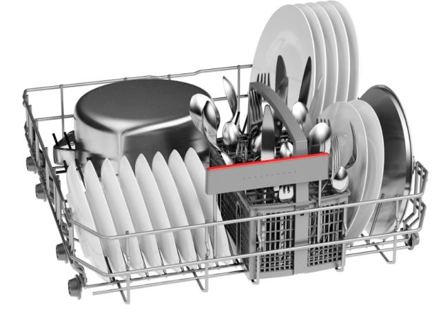 Съдомиялна Bosch SMV4ITX11E, SER4 Dishwasher fully integrated, E, Polinox, 9,5l, 12ps, 6p/5o, 46dB(C), Silence 44dB, Rackmatic, HC