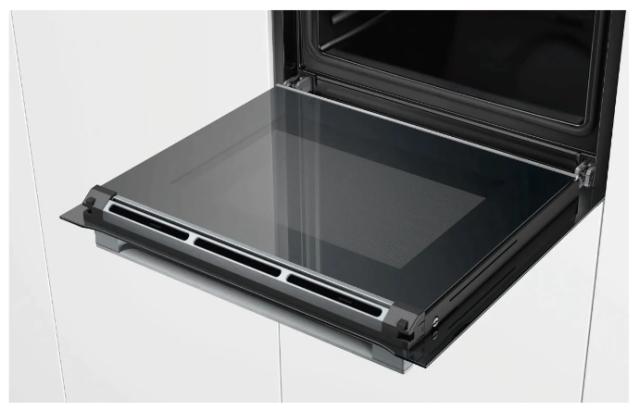Фурна Bosch HBG7741B1, SER8, Built-in oven 60 x 60 cm, 71 l, TFT touch display, Digital control ring, Hotair Gentle, Air Fry function, A+, Pyrolytic+Hydrolytic, Oven Assistant, Home Connect, Black
