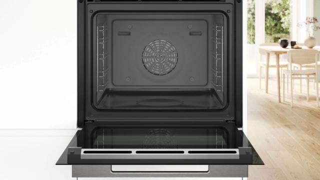 Фурна Bosch HSG7584B1, SER8 Steam oven, 60 x 60 cm, 71 l,  A+, Digital control ring, Perfect Steam, Steam Plus, Added Steam,Steam Boost, 4D Hotair, Black