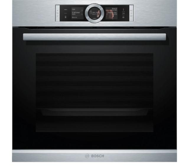 Фурна Bosch HSG656XS1, SER8 Steam oven, 60 x 60 cm, A+, PerfectBake, Added Steam, 4D Hotair, Touch TFT display, Stainless steel