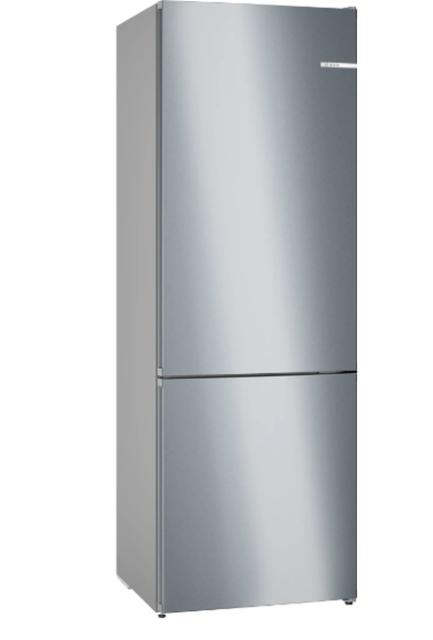 Хладилник Bosch KGN49AICT SER6; Free-standing fridge-freezer NoFrost, C, 203/70/67cm, 440l(311+129), 35dB, VitaFresh XXL, 0° drawer, Metal back wall with MultiAirflow, Stainless steel