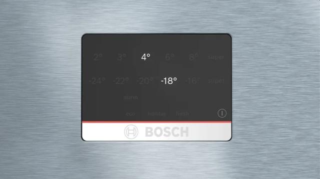 Хладилник Bosch KGN56XIDR SER4; Free-standing fridge-freezer NoFrost, D, 193/70/80cm, 508l(400+108), 39dB, VitaFresh, PerfectFit, Stainless steel