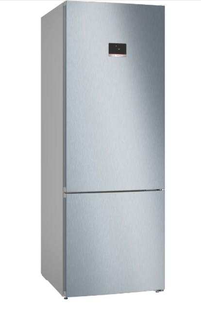 Хладилник Bosch KGN56XLEB SER4; Free-standing fridge-freezer NoFrost, E, 193/70/80cm, 508l(400+108), 40dB, VitaFresh, PerfectFit, Stainless steel