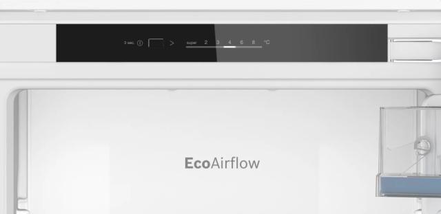 Хладилник Bosch KIR41VFE0 SER4 BI fridge, F, 122.5 x 56 cm, 204 l, 35 dB,  MultiBox XXL, EcoAirflow, LED lighting, SuperCooling, Energy Efficiency: E
