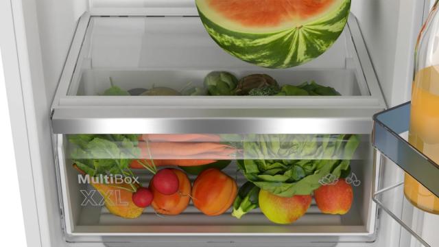 Хладилник Bosch KIR41VFE0 SER4 BI fridge, F, 122.5 x 56 cm, 204 l, 35 dB,  MultiBox XXL, EcoAirflow, LED lighting, SuperCooling, Energy Efficiency: E