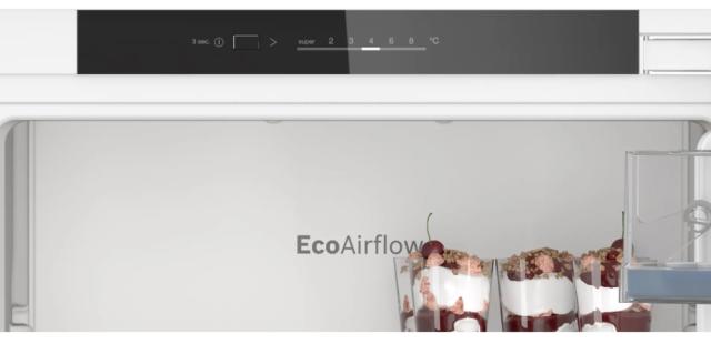 Хладилник Bosch KIR21VFE0 SER4 BI fridge, F, 87.4 x 54.1 x 54.8 cm, 136 l, 35 dB,  MultiBox XXL, EcoAirflow, LED lighting, SuperCooling, Energy Efficiency: E