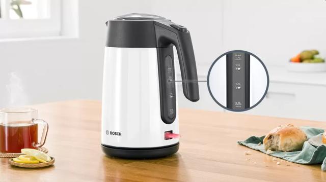 Електрическа кана Bosch TWK7L461, Kettle, 2400 W, 1.7 l, White