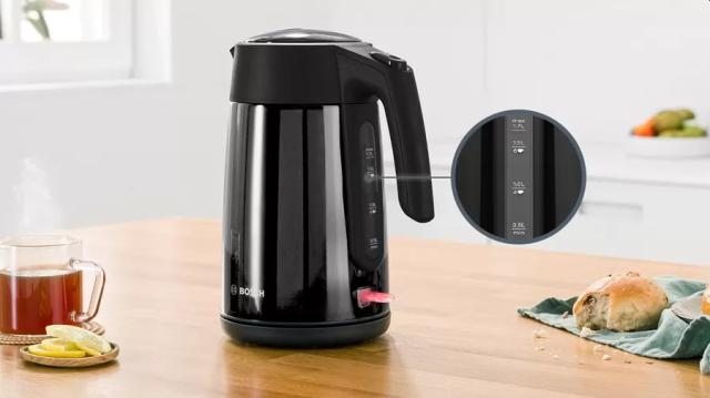 Електрическа кана Bosch TWK7L463, Kettle, 2400 W, 1.7 l, Black