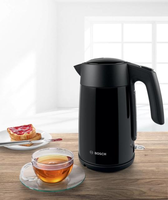 Електрическа кана Bosch TWK7L463, Kettle, 2400 W, 1.7 l, Black
