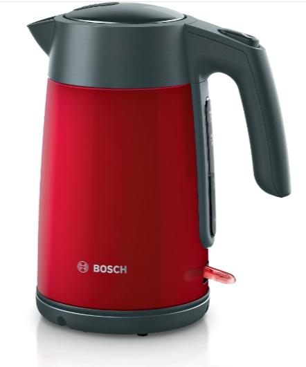 Електрическа кана Bosch TWK7L464, Kettle, 2400 W, 1.7 l, Red