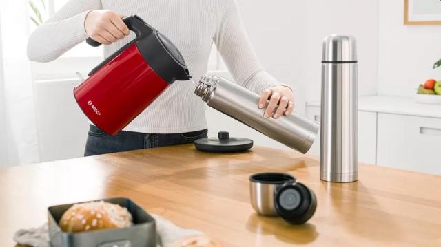Електрическа кана Bosch TWK7L464, Kettle, 2400 W, 1.7 l, Red