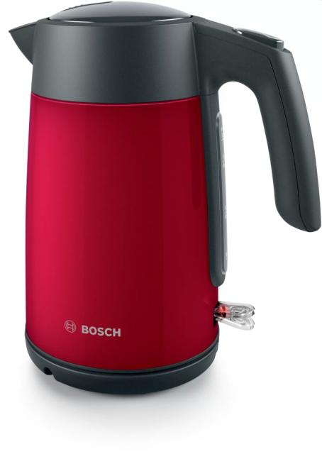 Електрическа кана Bosch TWK7L464, Kettle, 2400 W, 1.7 l, Red