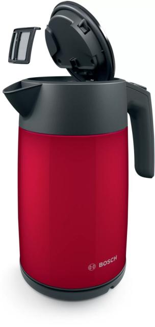 Електрическа кана Bosch TWK7L464, Kettle, 2400 W, 1.7 l, Red