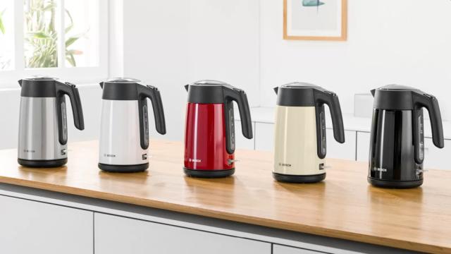 Електрическа кана Bosch TWK7L460, Kettle, 2000-2400 W, 1.7 l,  Cup indicator, Triple safety function, Stainless steel