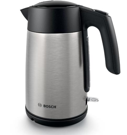 Електрическа кана Bosch TWK7L460, Kettle, 2000-2400 W, 1.7 l,  Cup indicator, Triple safety function, Stainless steel