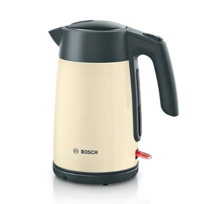 Електрическа кана Bosch TWK7L467, Kettle, 2000-2400 W, 1.7 l,  Cup indicator, Triple safety function, Beige