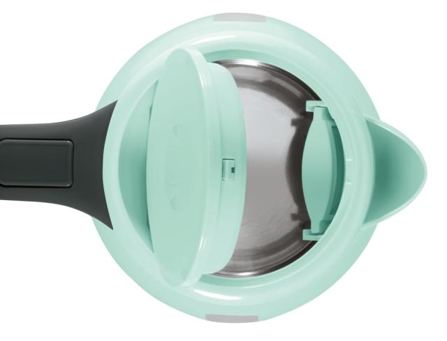 Електрическа кана Bosch TWK7502, Plastic kettle, cordless, 1850-2200 W, 1.7 l capacity, automatic switch off, mint turquoise/black grey