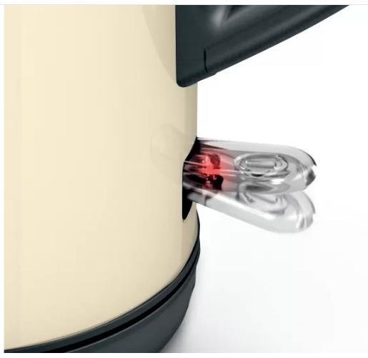 Електрическа кана Bosch TWK4P437, Kettle, DesignLine, 2000-2400 W, 1.7 l,  OneCup function, Beige