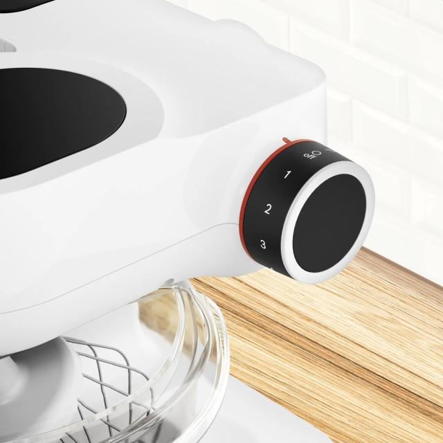 Кухненски робот Bosch MUMS2TW30, Kitchen machine, MUM Serie 2, 700 W, tritan bowl 3.8 l, 3D PlanetaryMixing, 4 speeds, Pastry set, 3 discs, Meat grinder, Transparent lid with filling hole, TR blender 1.25 l, White