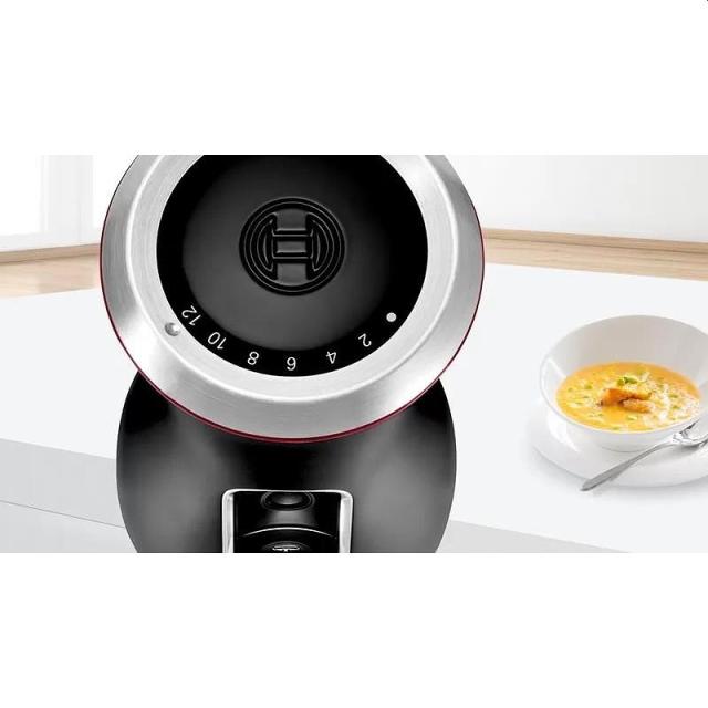 Пасатор Bosch MS6CB6157, Blender, ErgoMixx, 1000 W, 12 speed settings plus turbo function, mixing jug with scale and lid, mini chopper, Black-anthracite