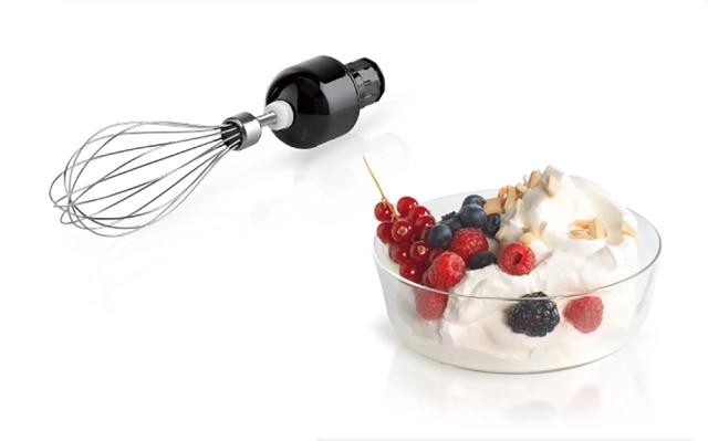 Пасатор Bosch MS6CM6166, Blender, ErgoMixx, 1000 W, 12 speed settings plus turbo function, mixing jug with scale and lid, Stainless steel whisk, VarioChopper, Transparent mixing/measuring cup, Stainless steel