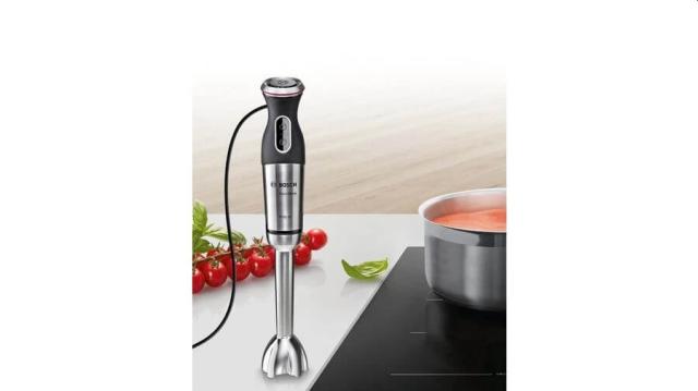 Пасатор Bosch MS8CM6160, Blender, ErgoMixx, 1000 W, 12 speed settings plus turbo function, Chopper and blender included, Stainless steel whisk, mixing jug with scale and lid, Stainless steel