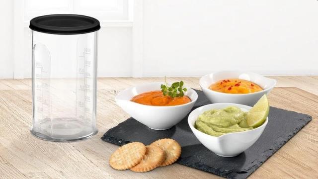Пасатор Bosch MS8CM6160, Blender, ErgoMixx, 1000 W, 12 speed settings plus turbo function, Chopper and blender included, Stainless steel whisk, mixing jug with scale and lid, Stainless steel