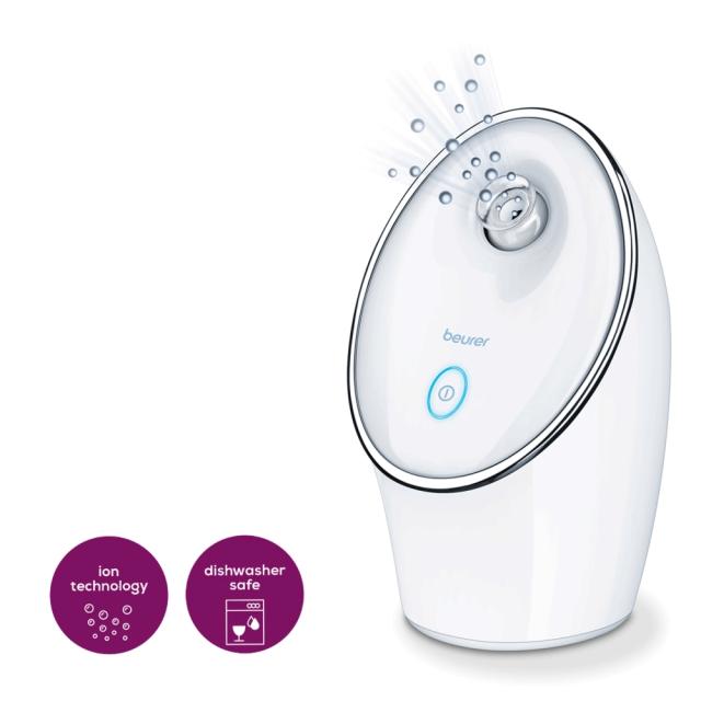 Уред за лице Beurer FC 72 Pureo Ionic Hydration,Facial sauna,Ion technology, nozzle adjustable,dishwasher safe,measuring cup