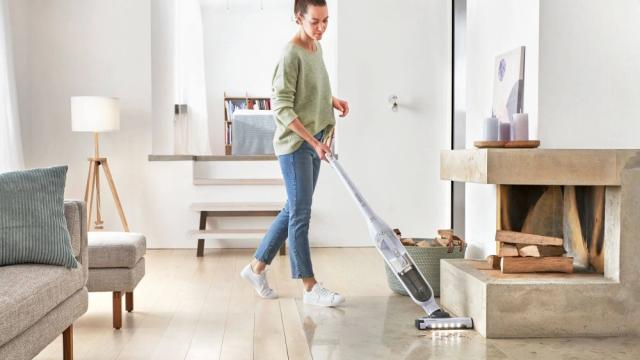 Прахосмукачка Bosch BBH3ALL28, Cordless Handstick Vacuum cleaner 2 in 1 Flexxo Gen2 28Vmax, Serie 4, built-in accessories, White