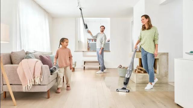 Прахосмукачка Bosch BCH3K2301, Cordless Handstick Vacuum cleaner 2 in 1 Flexxo Gen2 23Vmax, Serie 4, built-in accessories, Silver