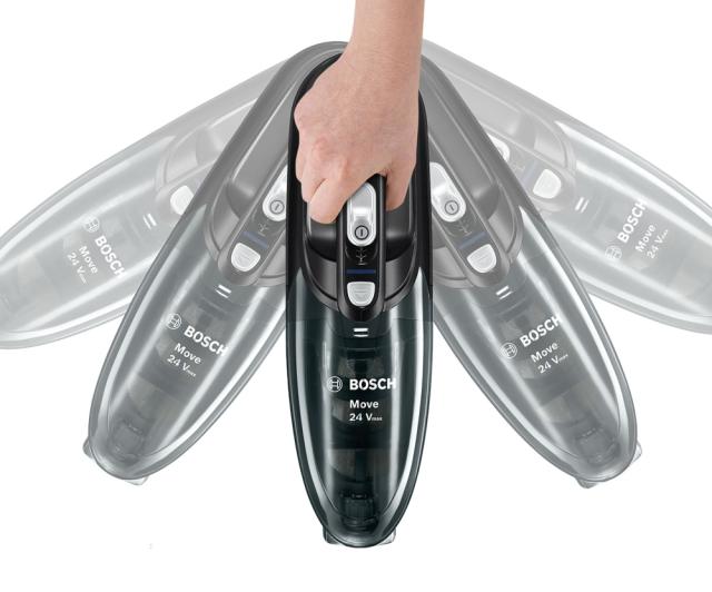 Прахосмукачка Bosch BHN24L, Rechargeable Vacuum Cleaner, Move Lithium 24Vmax; 21.6V; Charging time 5h; Dust container 0.3l; Working 45 min; Black