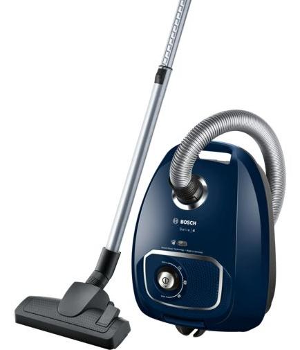 Прахосмукачка Bosch BGLS4X200,  Vacuum cleaner with bag 4.0 l, Series 4, 600W, 77 dB(A), blue