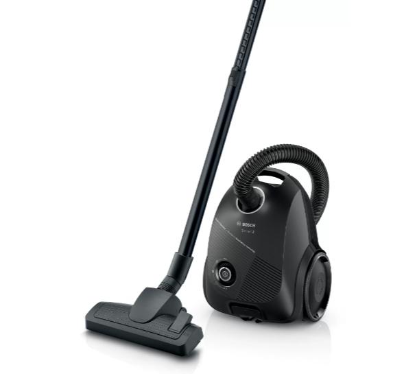 Прахосмукачка Bosch BGBS2BA2, Vacuum cleaner with bag 3.5 l, Series 2, 600W, 80 dB(A), black