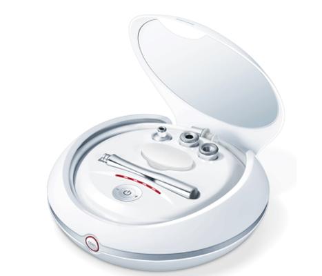 Уред за лице Beurer FC 100 Pureo Derma Peel microdermabrasion,Exfoliation/vacuum massage, 5 intensity levels,Indicator lamp,3 high-quality attachments,20 replacement filters,With integrated mirror