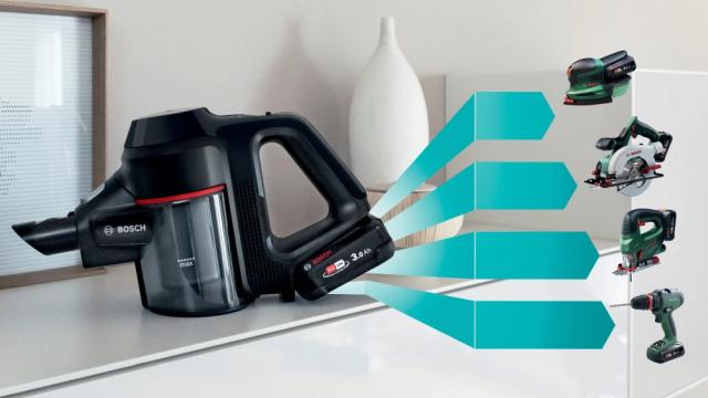 Прахосмукачка Bosch BCS712XXL, Cordless Handstick Vacuum Cleaner, Unlimited 7, TurboSpin motor, 3 Ah, 18.0V, 82 dB(A), AllFloor DynamicPower Brush with LED, Black