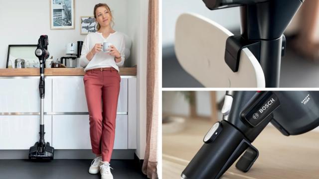 Прахосмукачка Bosch BCS712XXL, Cordless Handstick Vacuum Cleaner, Unlimited 7, TurboSpin motor, 3 Ah, 18.0V, 82 dB(A), AllFloor DynamicPower Brush with LED, Black