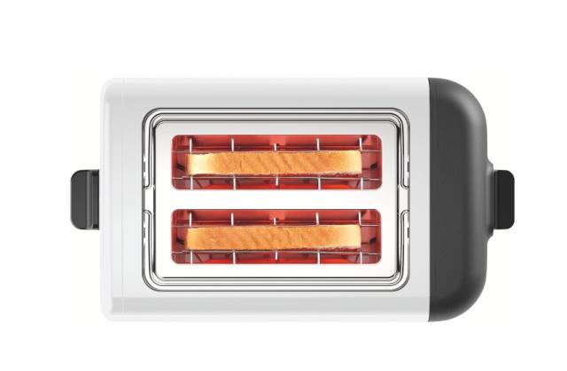 Тостер Bosch TAT3P421, Compact toaster, DesignLine, 820-970 W, Auto power off, Defrost and warm setting, Lifting high, White