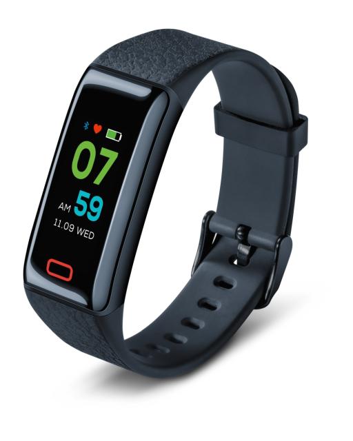Фитнес гривна Beurer AS 98 Pulse Bluetooth activity sensor, Pulse measurement, Notifications via calls, SMS & messages, Colour touchscreen, Activity and sleep tracking, Memory capacity for 30 days/30 nights, Move reminder, Alarm function: vibration a